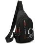 KBW425 Nylon Chest Bag New Ladies Single Shoulder Luminous Bag Outdoor Sports Leisure Men Crossbody Bag
