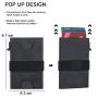 Minimalist Wallet for Men Slim Aluminum Metal Money Band Wallet With Cash Clip