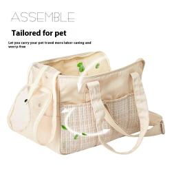 ZX062 Canvas Design Pet Portable Outdoor Bag Pet Shoulder Carrier Bag Dog Carrier Tote Pet Travel Cat bag For Small Dogs Cat