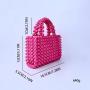 Wholesale Luxury Ladies Evening Handbags Pearl Beaded Tote Bags Girls Wedding Party Pearl Basket Bag Clutch Purse
