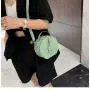 Fashion Lady Designer Bag Round Embossing Alligator Pattern PU Leather Purse Bright Color Casual Cross Body Sling Bag for Women