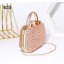 Hot Selling Rhinestone Luxury Diamond Banquet Bag Crossbody Chain Clutch Elegant Evening Handbag For Ladies 2024