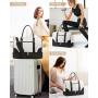 LOVEVOOK 3pcs/Set Travel Duffle Bag with Shoe Compartment & Wet Pocket Gym Sports Bag Overnight Weekender Bag for Women Men