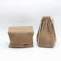 Custom Logo Printed Velvet Envelope Jewelry Gift Packaging Bag Brown Soft Envelope Velvet Dust Promotion Bag