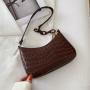Vintage Gentle Temperament Small Square Bag 2023 One Shoulder Portable Fashion Casual Armpit Small Square Bag