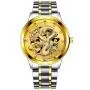 2022 Fashion Leather Man's Wrist Watch Band Quartz Wristwatch Reloj Luxury Gold Watch Creative Men Chain Quartz Wristwatches