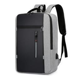 New minimalist USB charging male multifunctional student large capacity backpack