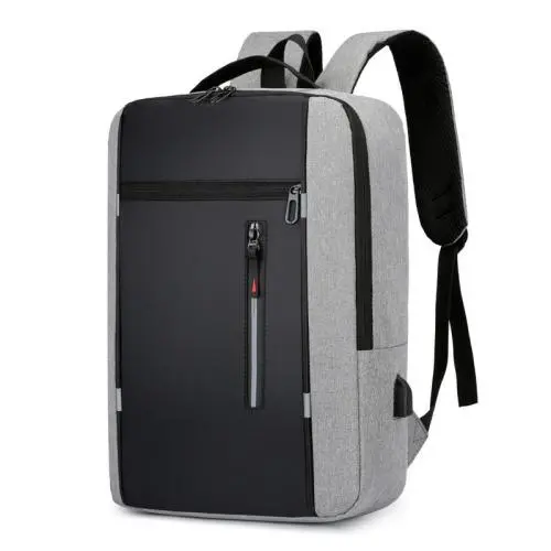 New minimalist USB charging male multifunctional student large capacity backpack