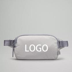 custom size trending designer grey sage easy carry fanny waist bag camping hiking everywhere belt bag for women man