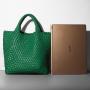 Top Quality Original Luxury Textured Female Ladies Handmade Handbag Large Capacity Famous Women Woven Style Bucket Tote Bags