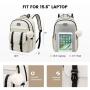 LOVEVOOK New style Fashion custom Cute 15.6 in Large Capacity carry on School Bags with laptop compartment Waterproof book bags