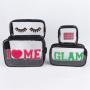 Keymay Custom Personalized Makeup Pouch Transparent Waterproof Travel Toiletry Bags Pvc Clear Cosmetic Bag