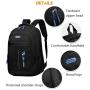 ZR937 Hot Sell Backpack Business Laptop Bag Waterproof Oxford Men's Backpack University Student Schoolbag Campus Travel Outdoor