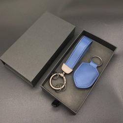Hot Sale KeyChain Key Chain Holder Custom Logo Genuine Leather Key Ring Strap Holder Promotion Gift
