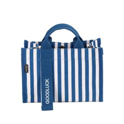 Wholesale Canvas Fashion Handbag For Women Durable Portable Bag Large Capacity Vertical stripe Women's Handbags