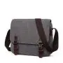 MGB034 Men's Single Shoulder Bags Canvas Vintage Messenger Crossbody Business Mobile Phone Bag Sling Casual Black Men Bag