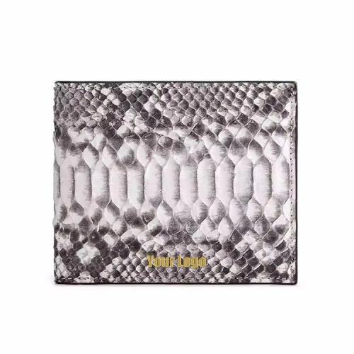 Billeteras De Cuero Genuino Genuine Natural  Leather Real Snake Skin Billfold Wallets For Men Women Luxury Famous Brand