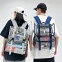 ZR807 Unisex Schoolbag Backpack Transparent Laptop Bag Funny Ghost PVC High Quality Zipper Waterproof Fashion Backpack Halloween