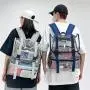 ZR807 Unisex Schoolbag Backpack Transparent Laptop Bag Funny Ghost PVC High Quality Zipper Waterproof Fashion Backpack Halloween