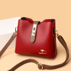 Women's Messenger Bags New 2024 Handbag Contrast Color Crossbody Shoulder Bag for Women Fashion Bucket Bag
