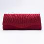 ZWY333 New Fashion Ladies Polyester Rhinestone Evening Bag Party Luxury Magnetic Clasp Clutch Bag Party Bar Crossbody Bag