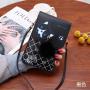2024 New Korean Version Women's PU Shoulder Bag Fashionable Waterproof Vertical Mobile Phone Bag Sling Women's Bag