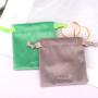 Custom Logo Printed Mini Velvet Pouch Bag Jewelry Cosmetic Nail Polish Packaging Velvet Drawstring Bag