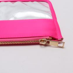 Keymay Hot Sale Colorful Transparent Makeup Travel Organizer Wash Bag Clear Travel Toiletry Bag Pvc Waterproof Cosmetic Bag
