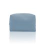 Custom logo leather makeup cosmetic bag ladies travel bag leather wash bag for women