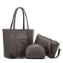 New Custom Pu Leather Purse Ladies Handbag Three-piece Set Luxury Handbag For Women Designer