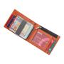 Ultra thin PU leather bifold wallet money clip rfid wallet mens slim wallet with money clip
