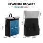 15.6 Inch Rolltop Backpack Waterproof Large Laptop Bag with USB Charging Port for Travel Work School Laptop Backpack Women Men