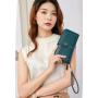 ZF257 RFID Women Long Soft Leather Anti-theft Money Clip Zipper  Pockets Checkbook Cover Slim Card Holder Simple Coin Wallet