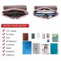 LOVEVOOK 15.6 inches Multi-Pocket Leather Laptop Tote Work Bags Ladies Shoulder Messenger Briefcases Purses Laptop Bag for Women