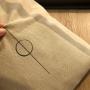 Custom Logo Printed Cotton Linen Jute Bag With String