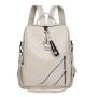 ZF303 New Fashion Shoulder Bag Female Tide Personality Leisure Backpack PU Simple Waterproof Wear-resistant