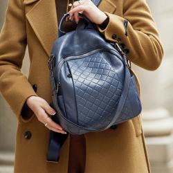 New Mini Backpack Women Casual  Leather Shoulder Bag For Teenage Girls Multi-Function Small Female Ladies School Backpack