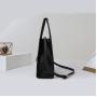 2024 Custom Logo Quilted Embroidery PU Leather Tote Bag Handbag For Women Luxury