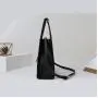 2024 Custom Logo Quilted Embroidery PU Leather Tote Bag Handbag For Women Luxury