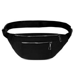 Wholesale Custom Logo Nylon Crossbody Women Fanny Packs Men Running Mobile Phone Waist Bag