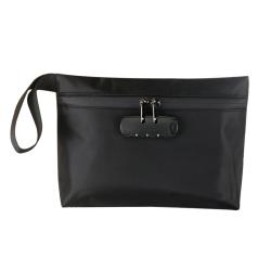 Coal Black Airtight Smell-Proof Bag with Combination Lock for Secure Storage of Accessories