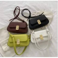 2023 Solid color fashionable buckle small square bag bolsos-para-mujeres- Wholesale Bags Supplier High Quality