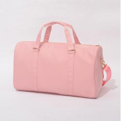 Wholesale High Quality Large Capacity Waterproof Lightweight Shoulder Strap Gym Bags  For Women Pink Duffle Bag Travel Bag