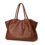 2024 Wholesale Large Genuine Leather Tote Shoulder Bag For Women Luxury With Clutch