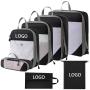 custom printing portable 7 piece waterproof travel essentials accessories luggage suitcase organizer bag set  packing cubes