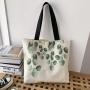 Women Canvas Bags Solid color Tote Shopping Bags Casual Cloth shoulder cotton bag With zipper For Girls Ladies Shopper