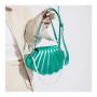 Custom Tote bag shell ocean modeling PU portable decorative zipper single shoulder chain niche design plus logo