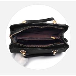 XL123 Pure Colours Crossbody Bag For Women Shoulder Bag Luxury PU Leather Handbag With Stylish Pendant Ladies Tote Bag