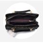 XL123 Pure Colours Crossbody Bag For Women Shoulder Bag Luxury PU Leather Handbag With Stylish Pendant Ladies Tote Bag