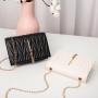 Hot Sale Ladies PU Leather Handbags Fashion V Pattern Plaid Women Messenger Bag Small Square Shoulder Crossbody Bag for Women